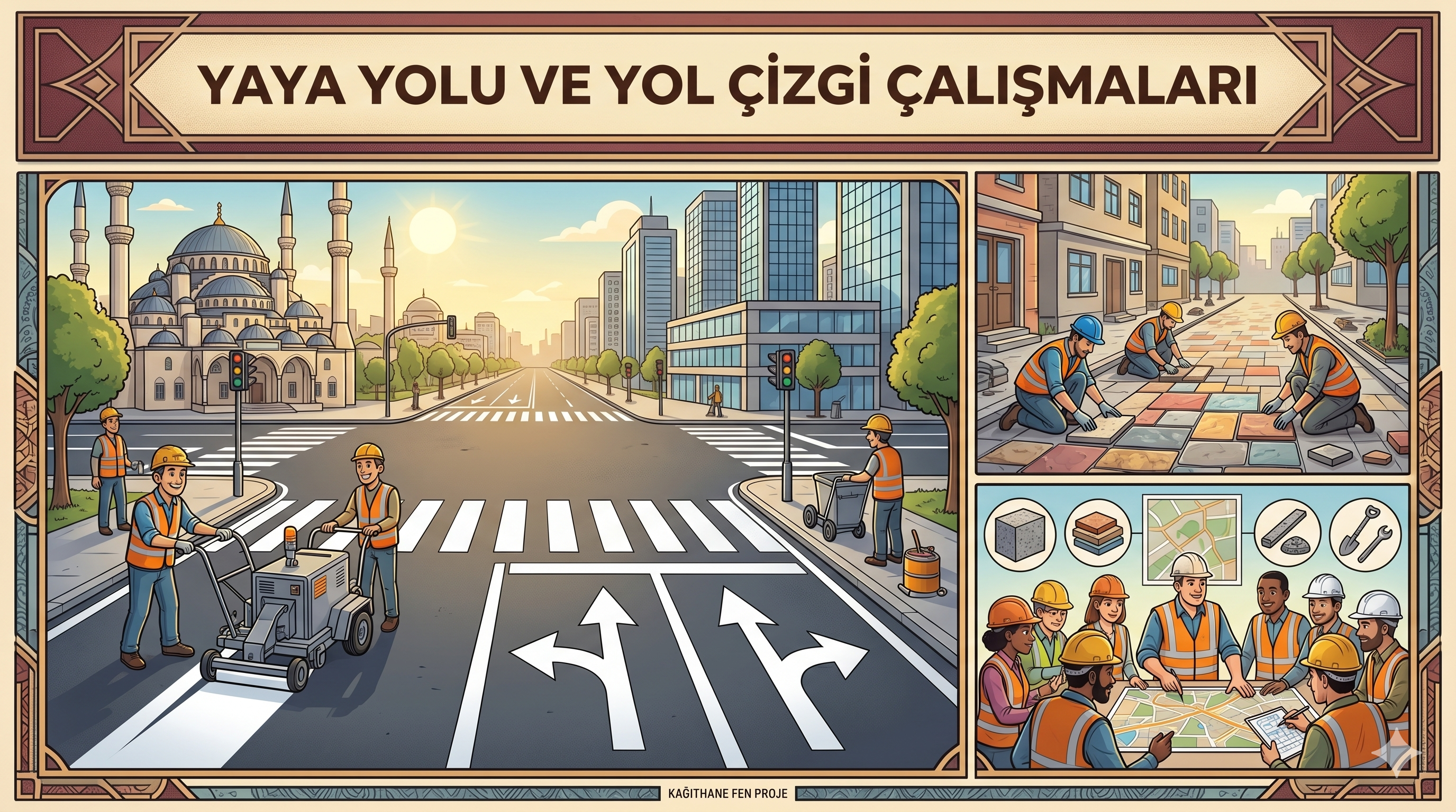 Yaya Yolu ve Yol Çizgi Çalışmaları